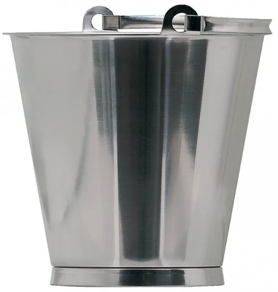 12L - Fuel Sampling Bucket 304SS Bucket with Bottom Band, ATEX Clamp + 1m SS Cable With Lid - Lid Supplied Loose